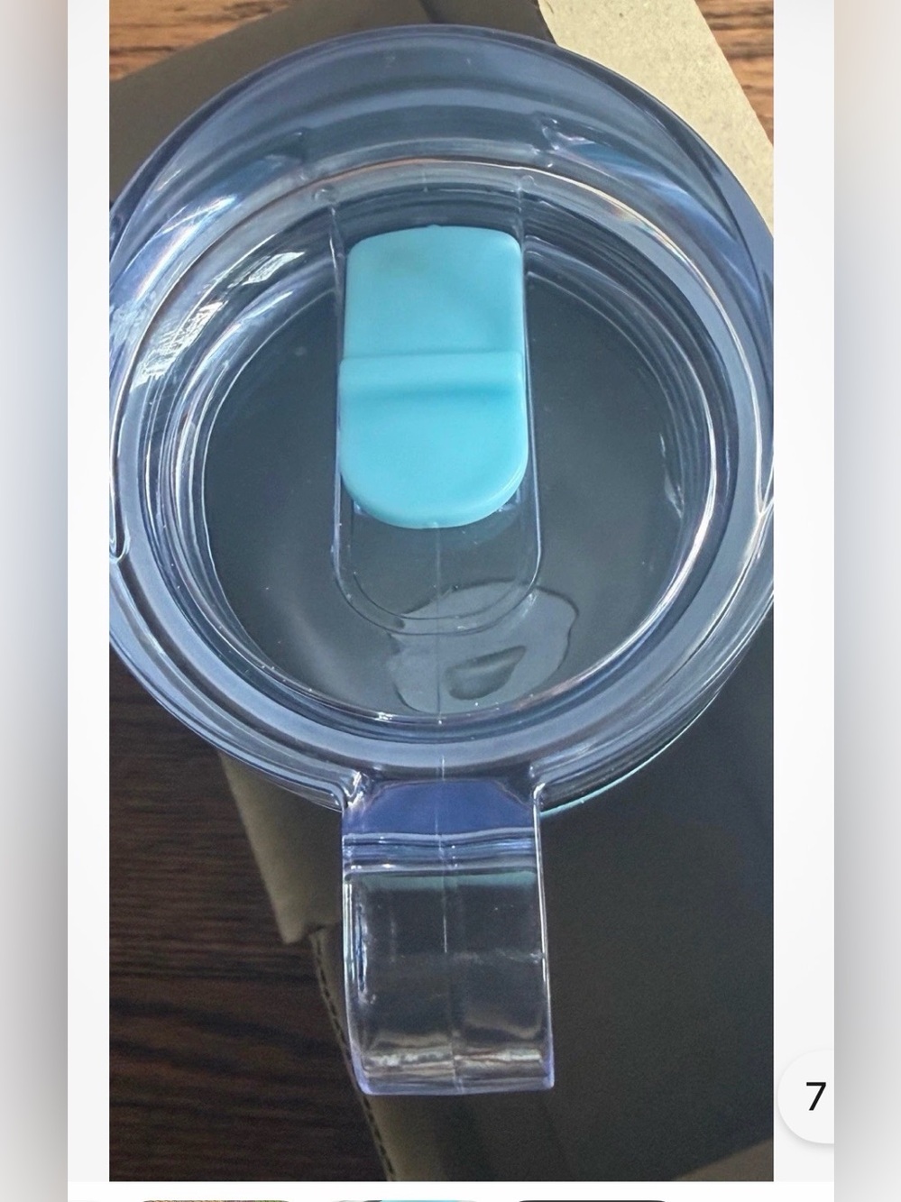 Dunkin' 24oz Aqua Travel Tumbler - Picture 3 of 4